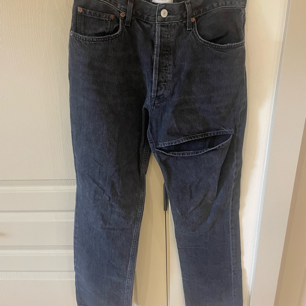 Agolde cut out straight jeans. Size 29.